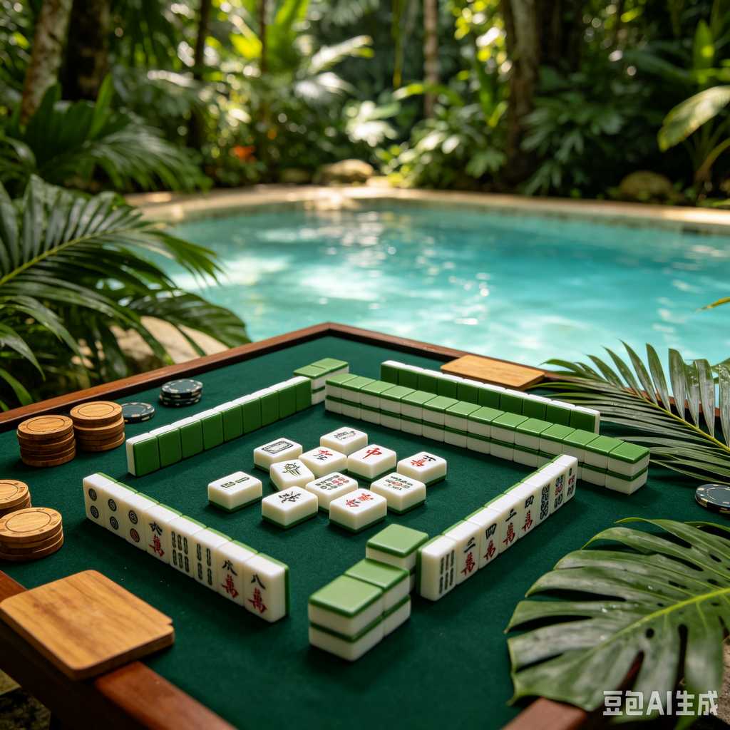 antique style mahjong set