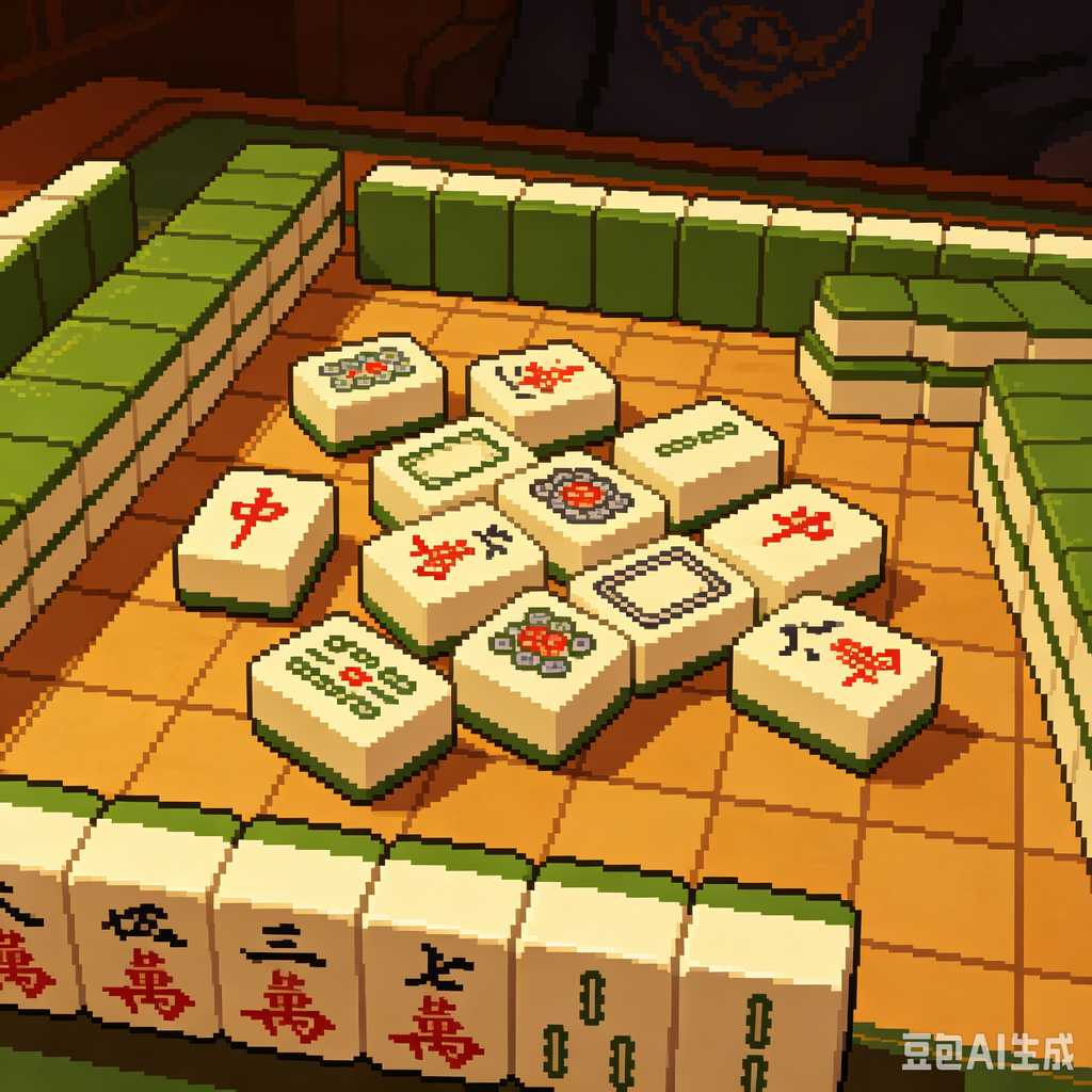 hand carved mahjong tiles