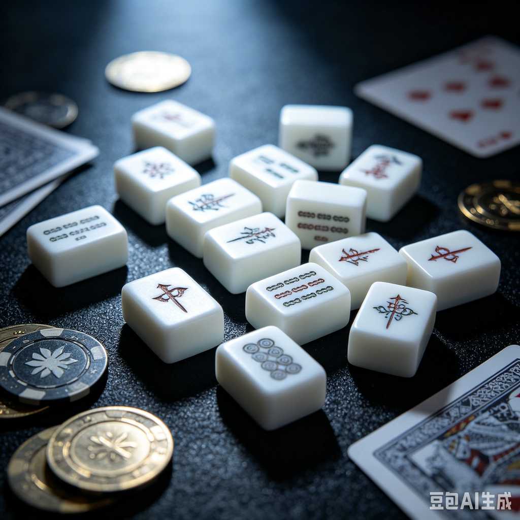 green transparent mahjong tiles